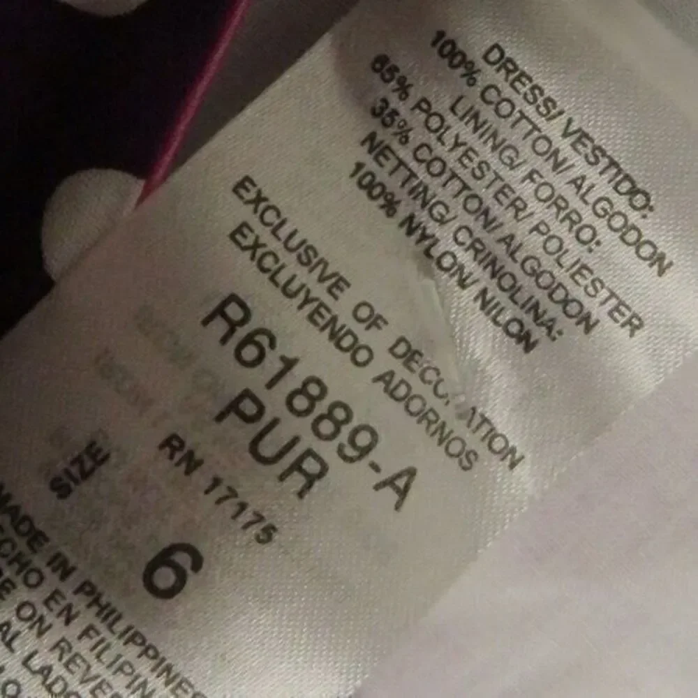 Bonnie Jean Purple Dot‎ floral Dress sz 6 nwt